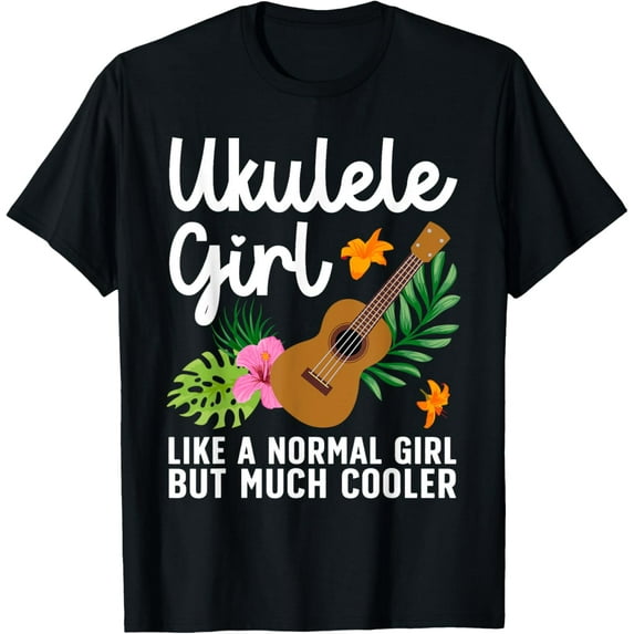 Funny Ukulele Design For Women Girls Kids Guitar Uke Lovers T-Shirt