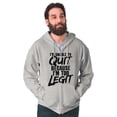 thumbnail image 1 of Funny Unable To Quit Too Legit Unisex Fleece Graphic Zip Up Hoodie Brisco Brands 3X, 1 of 5