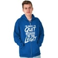 thumbnail image 1 of Funny Unable To Quit Too Legit Unisex Fleece Graphic Zip Up Hoodie Brisco Brands 4X, 1 of 6