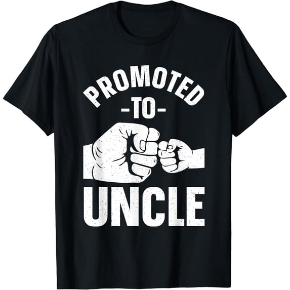Funny Uncle Design For Men Daddy Dad Boys Promoted To Uncle T-Shirt