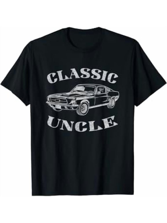 Funny Uncle Saying Classic Car Graphic T-Shirt, Unisex T-Shirt