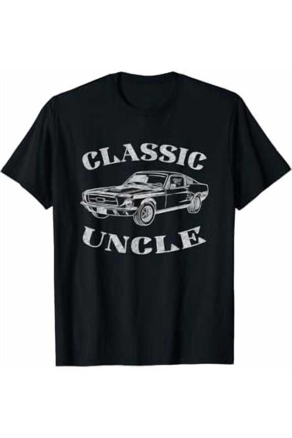 Funny Uncle Saying Classic Car Graphic T-Shirt, Unisex T-Shirt