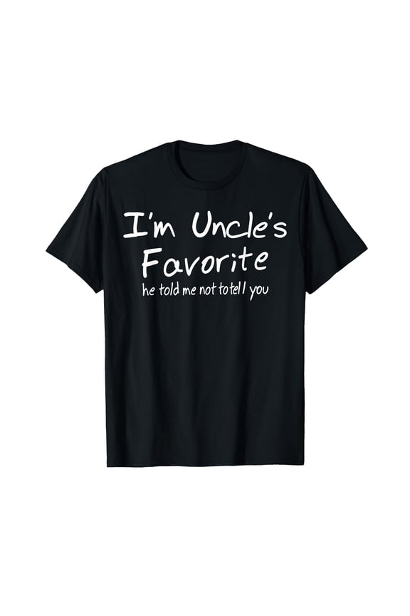 Funny Uncle's Favorite Son Daughter T-Shirt for Family Gatherings and Gifts