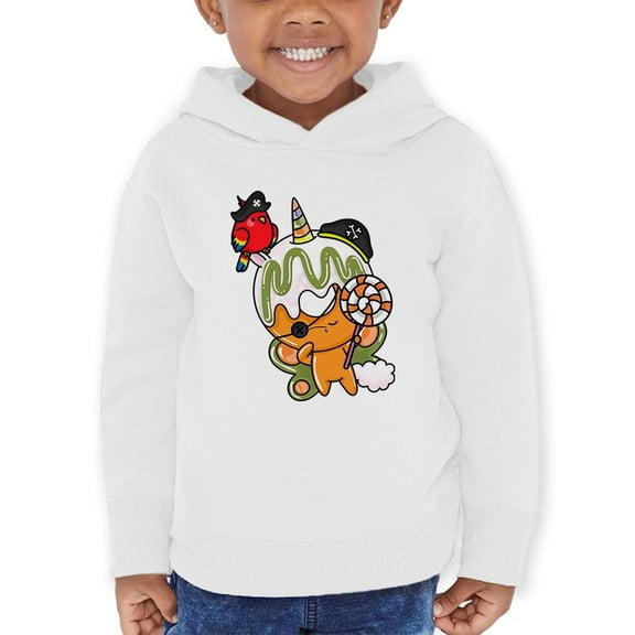 Funny Unicorn Donut Ii Hoodie Toddler -Image by Shutterstock,  4 Toddler