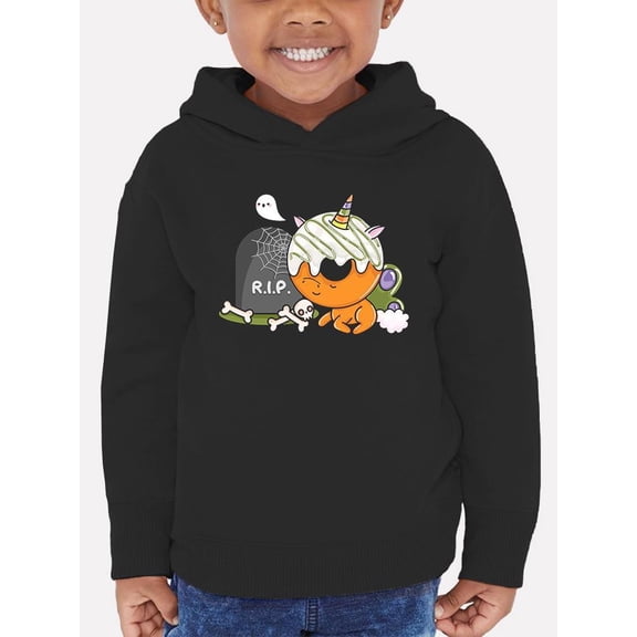 Funny Unicorn Donut Iv Hoodie Toddler -Image by Shutterstock, 4 Toddler