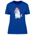 thumbnail image 1 of Funny Unicorn Doodle Cartoon T-Shirt Women -Image by Shutterstock, Female x-Large, 1 of 2