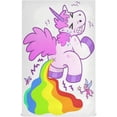 thumbnail image 1 of Funny Unicorn Pooping Rainbow Kitchen Dish Towels Set of 1, Cartoon Washable Tea Towels Dishcloths Lint-Free 18x28 Inch Fast Drying for Kitchen Restaurant Bar Clean, 1 of 6