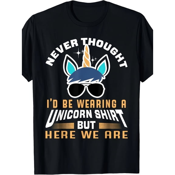 Funny Unicorn T-Shirt For Papa Dad Grandpa Big Brother Men T-Shirt220g