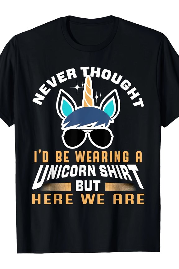 Funny Unicorn T-Shirt For Papa Dad Grandpa Big Brother Men T-Shirt220g