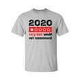 thumbnail image 1 of Funny Unisex 2020 Year Review Very Bad Would Not Recommend Short Sleeve T-shirt-Ice Grey-small, 1 of 4
