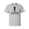 thumbnail image 1 of Funny Unisex Trust Me I'm Smiling Under The Mask Short Sleeve T-shirt-Ice Grey-small, 1 of 4