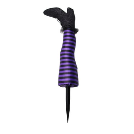 Funny Upside Down Wicked Witch Legs Yard Stake Halloween Decoration Outdoor Indoor Spooky Props for Home Porch Garden Party Haunted House Displays Halloween Witch Legs Decor Accessories