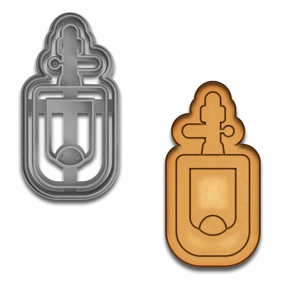 Funny Urinal Cookie Cutter & Stamp - 4x1.97 Inches, Hilarious Gag Gift for Bakers