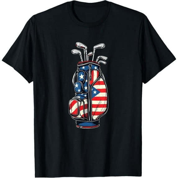Funny Usa Flag Golf Tee 4Th Of July Patriotic Golfer Golf T-Shirt Unisex S-5XL Hot Trending Shirt, Vintage Birthday Gift