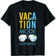 thumbnail image 1 of Funny Vacation Mode Activated | Summer Beach Sunglasses T-Shirt, 1 of 4
