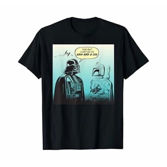 Funny Vader and Boba Fett Comic T-Shirt