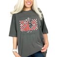 thumbnail image 1 of Funny Valentine's Day Dancing Skeletons, Pepper Comfort Colors T-Shirt, Large, 1 of 1
