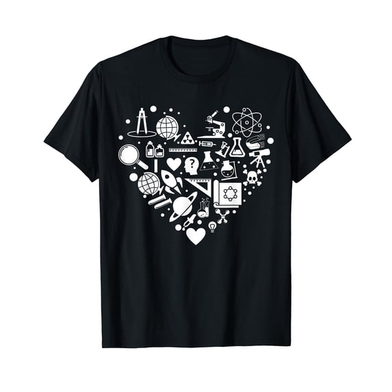 Funny Valentine's Day Science Element Heart Science Nerd T-Shirt