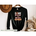 thumbnail image 1 of Funny Valentines Day Shirt, Love is in the Air But So is Covid Shirt, Long Sleeve, Short Sleeve Sweatshirt, Nurse Valentine Shirt, 1 of 9
