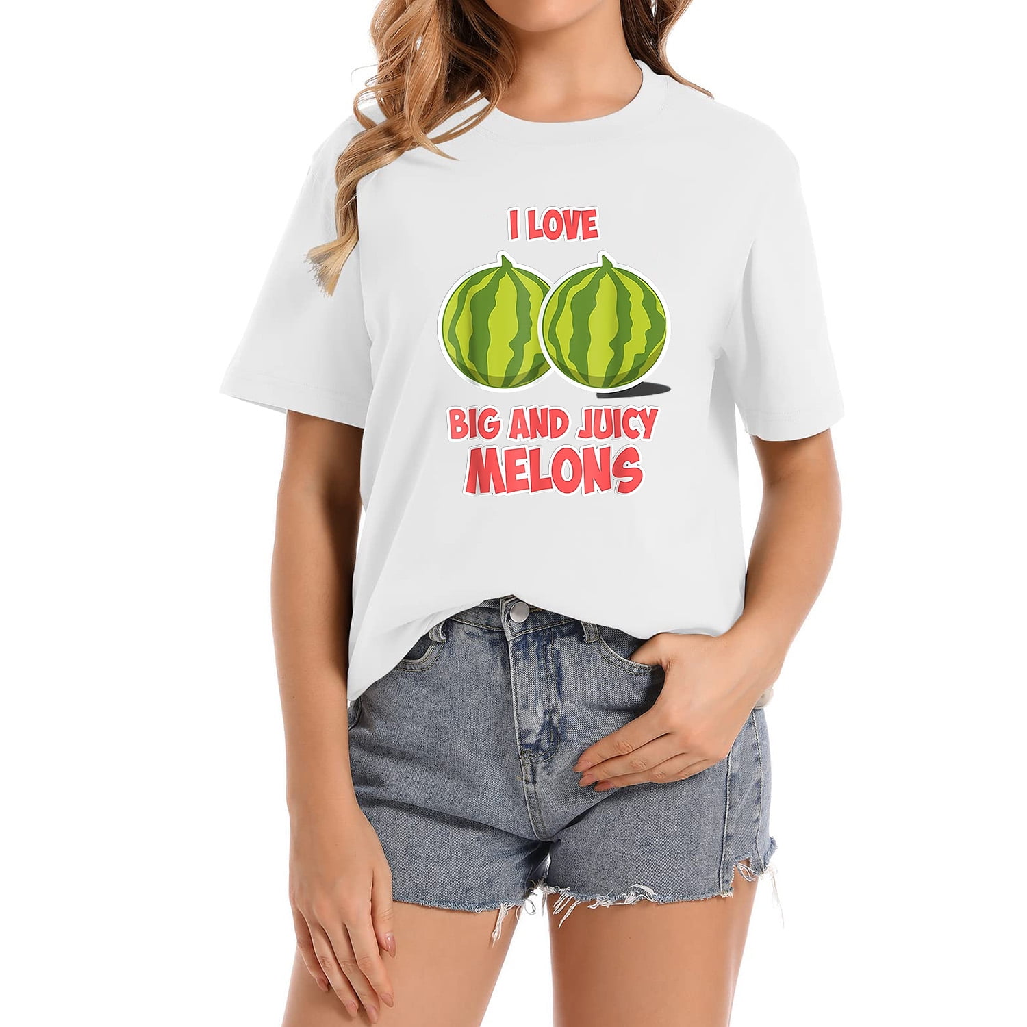 Funny Vegan Watermelon Day I Love Big And Juicy Melons TShirt