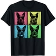 thumbnail image 1 of Funny Vibrant Blue Heeler Dog Photo Booth Pop Art T-Shirt Perfect Gift for Dog Lovers, 1 of 5