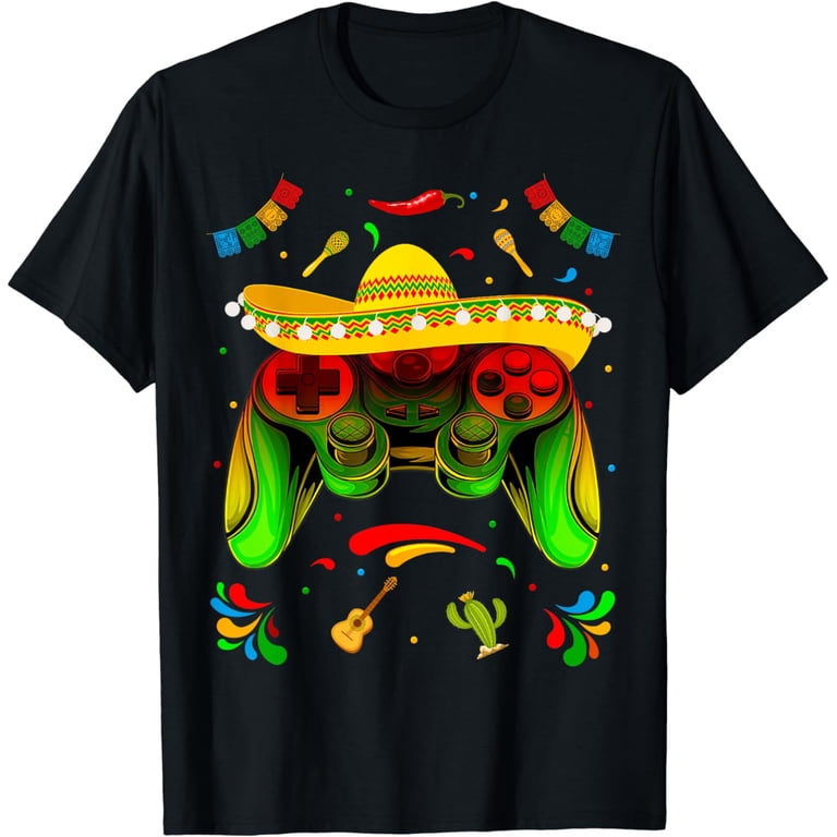 Funny Video Game Cinco De Mayo Boys Kids Let's Fiesta Party T