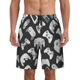 thumbnail image 1 of Funny Video Game Controller Gamepad Men'S Beach Pants Quick Dry Short Swim Trunks With With Pockets And Mesh Lining Swimwear Beach Bathing Shorts X-Large, 1 of 1