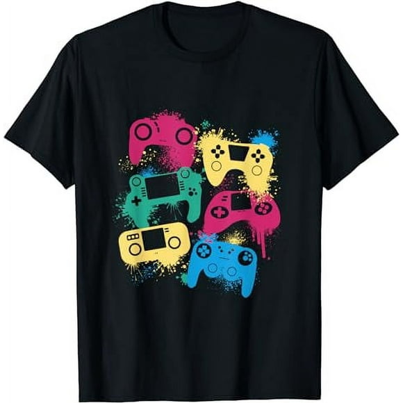 Funny Video Game Controllers for Boys Kids Cool Gamer T-Shirt