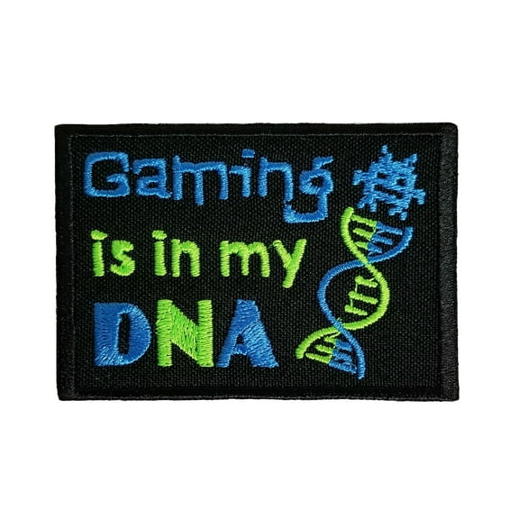 Funny Video Gamer Embroidered Iron On Patch