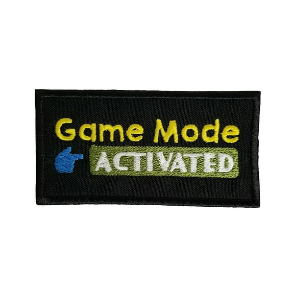 Funny Video Gamer Embroidered Iron On Patch