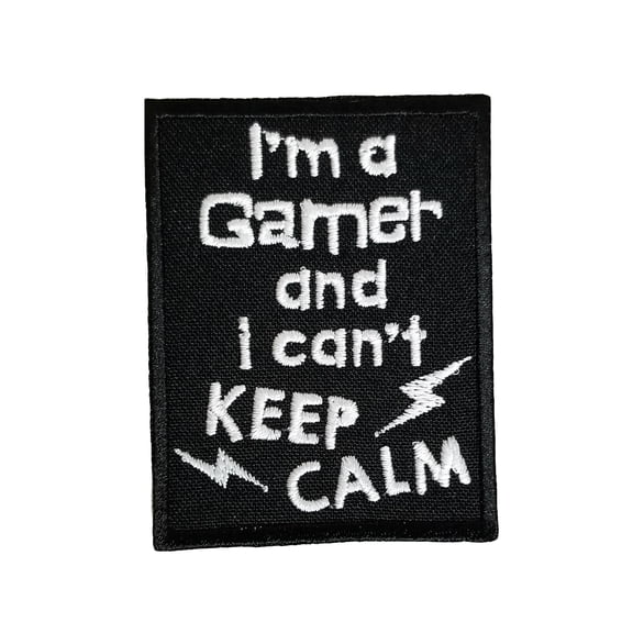 Funny Video Gamer Embroidered Iron On Patch