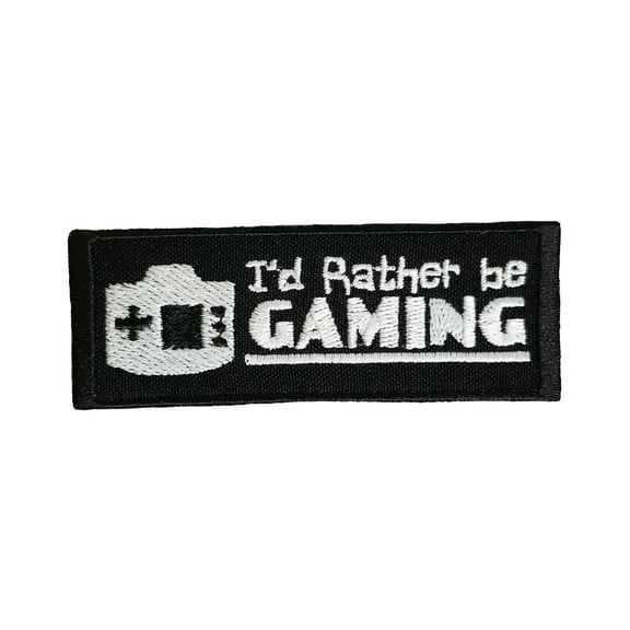 Funny Video Gamer Embroidered Iron On Patch