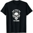 thumbnail image 1 of Funny Video Gamer Headset Skull Can't Hear You I'm Gaming T-Shirt, 1 of 3