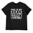 thumbnail image 1 of Funny Viking Costume Shirt Halloween Men Men Kids Black 4X-Large, 1 of 5