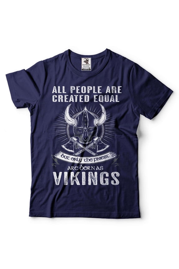 Funny Vikings T-Shirt Viking Patriotic Tee Viking Warrior Skull Helmet Tee Shirt Viking Gift (XX-Large Navy Blue)