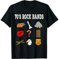 thumbnail image 1 of Funny Vintage 70's Rock Band T-Shirt Black 2X-Large, 1 of 4