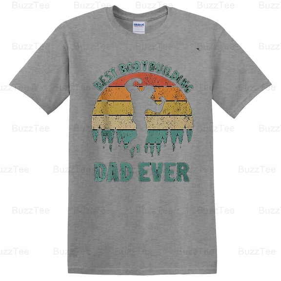 Funny Vintage Best Bodybuilding Dad Ever Father's Day Fitness T-Shirt Unisex, up to 5XL
