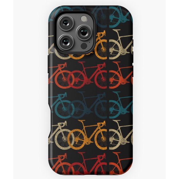 Funny Vintage Cycling Mountain Bike Phone Case for iPhone 16 15 14 13 12 11 Pro Max