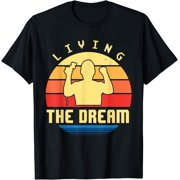 Funny Vintage Gamer Living The Dream T-Shirt