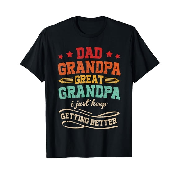 Funny Vintage Great Grandpa T-Shirt for Father's Day Gift - Celebrate Dad and Papa with Colorful Design