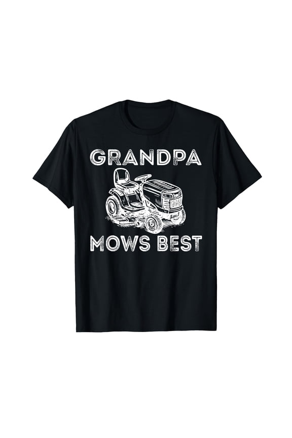 Funny Vintage Lawn Mower T-Shirt for Grandpa - Perfect Father's Day Gift
