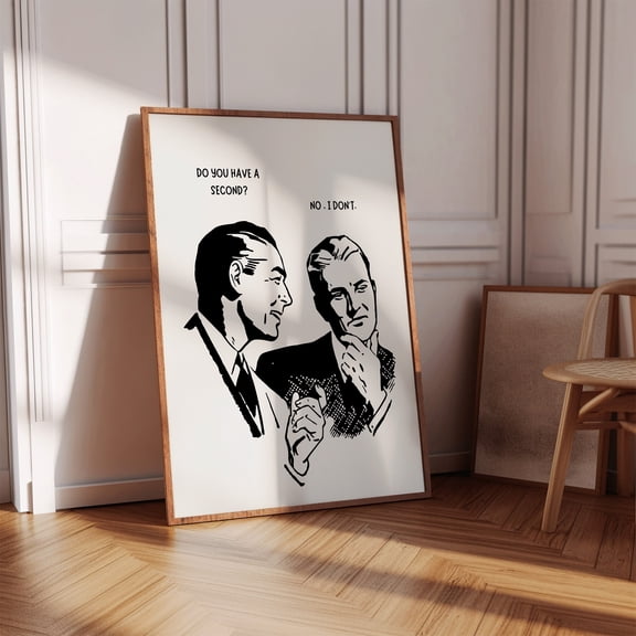 Funny Vintage Office Print, Retro Corporate ArtPoster, Poster Only