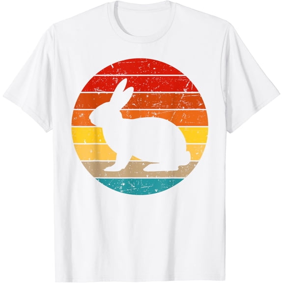 Funny Vintage Rabbit Designs For Kids Men Women Hare Pet T-Shirt100% cotton