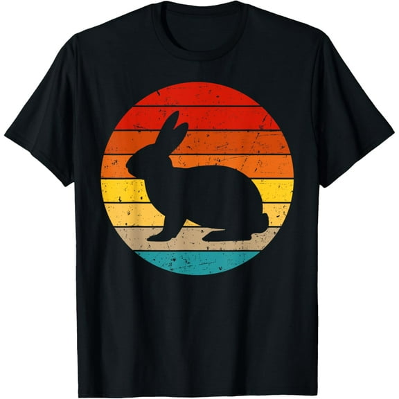Funny Vintage Rabbit Designs For Kids Men Women Hare Pet T-Shirt