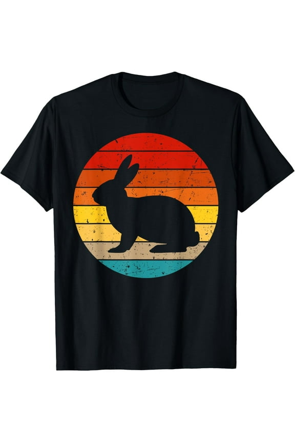 Funny Vintage Rabbit Designs For Kids Men Women Hare Pet T-Shirt