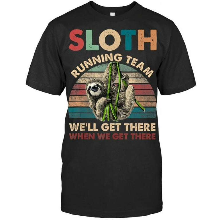 Vintage Sloth Running Team We'll Get There Funny Sloth Tank Top Vintage Sloth Running Team We'll Get There Funny Sloth Tank Top