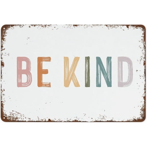 Funny Vintage Tin Metal Sign Pastel Rainbow Inspirational Quote Wall Art 8x12 Inch for Home Kitchen Bar Cafe Decor