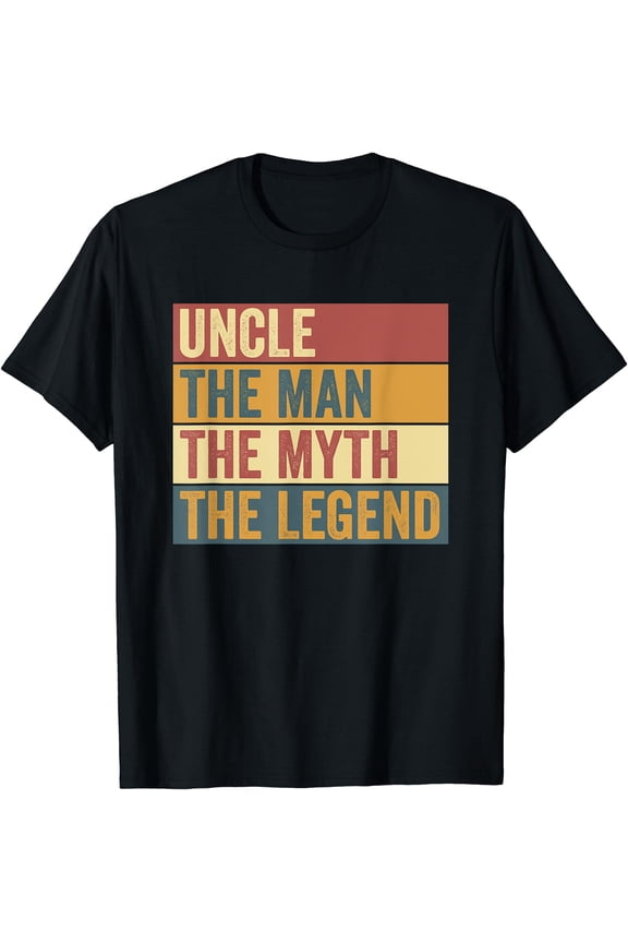 Funny Vintage Uncle Legend Saying T-Shirt, Humorous Gift for Uncles