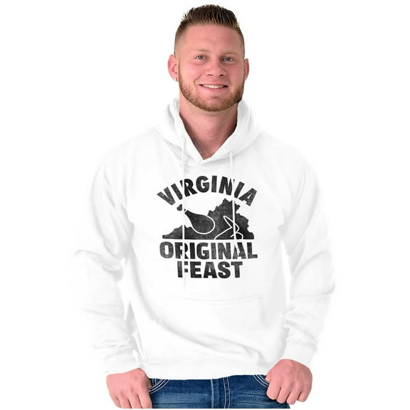 Funny Virginia Thanksgiving VA Turkey Hoodie Sweatshirt Women Men Brisco Brands L
