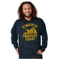 thumbnail image 1 of Funny Virginia Thanksgiving VA Turkey Unisex Plus Fleece Graphic Hoodie Brisco Brands 5X, 1 of 4